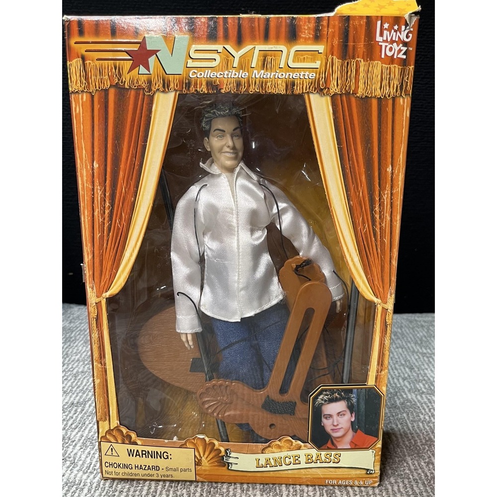 Vintage *NSYNC Lance Bass Collectible‎ Marionette Living Toyz 2000 Doll Boxed